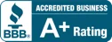 Better Business Bureau rating badge, A+